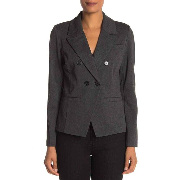 Bagatelle Double Breasted Ponte Knit Blazer - Picture 3 of 13